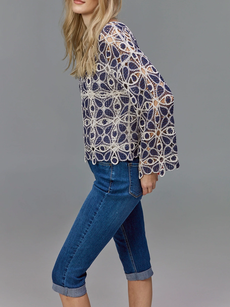 Elegant And High-End Art Pattern Women's Top