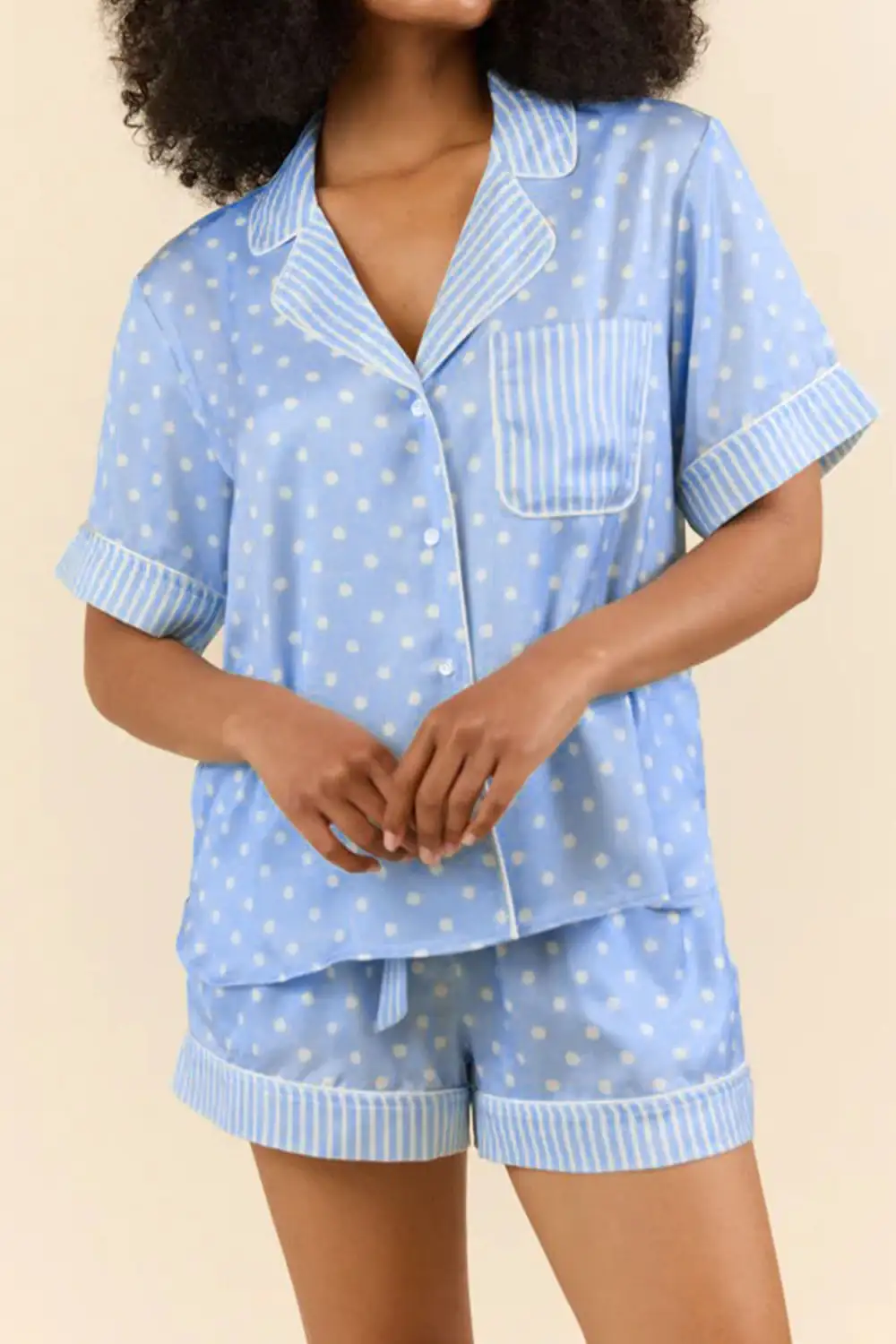Cozy Printed Short Pajama Set