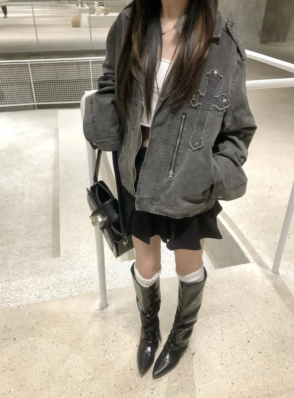 Oversized Utility Denim Jacket