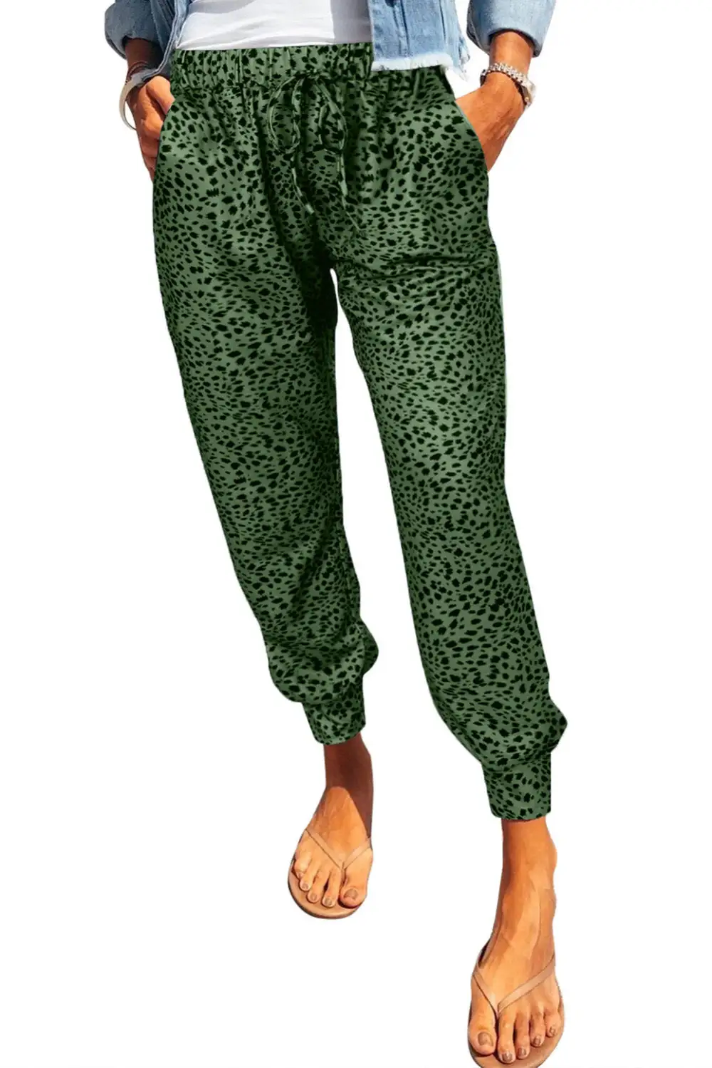 Pocket Printed Jogger Pants