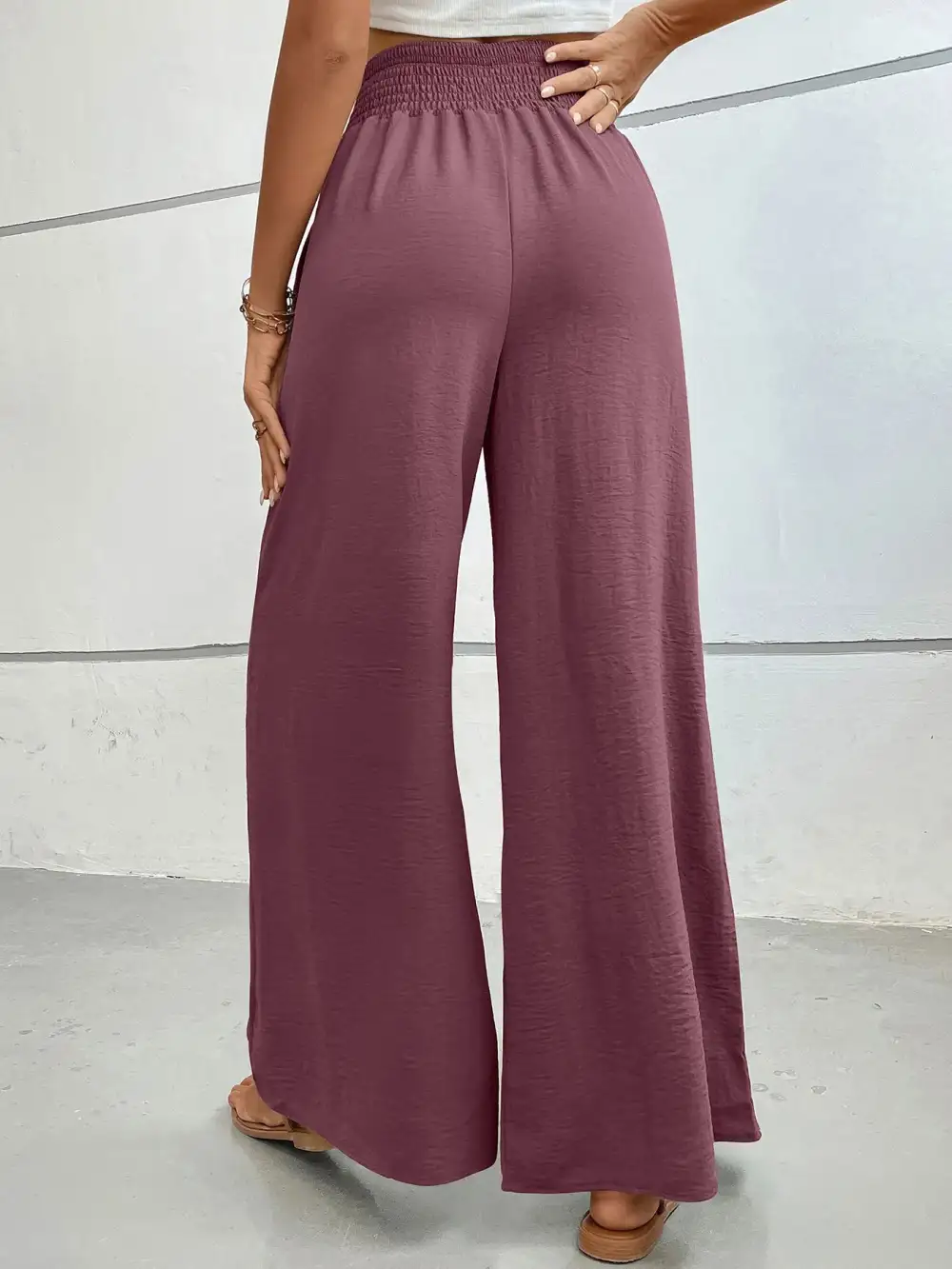 Soft High Waist Wide Leg Pants
