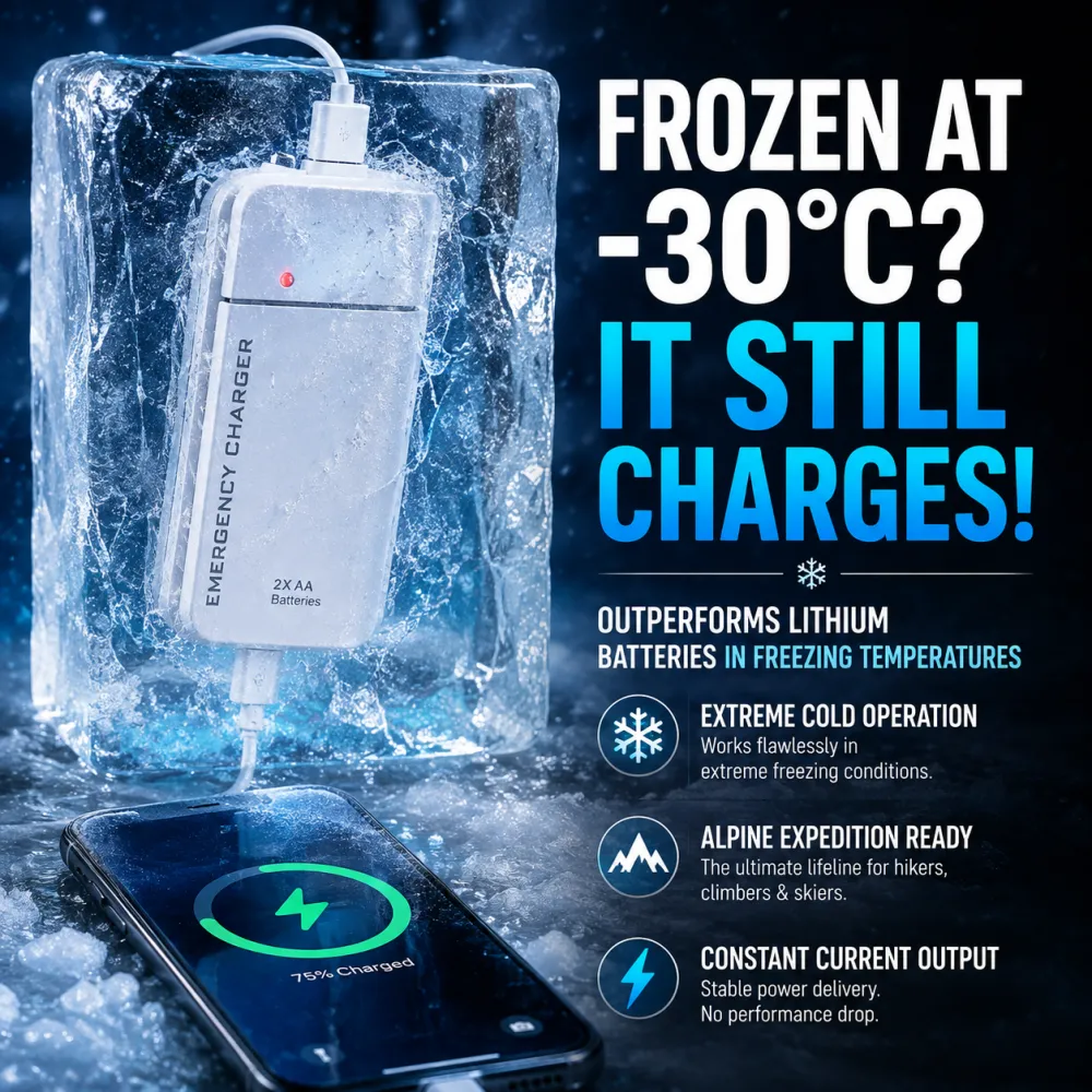 Portable emergency mobile phone charger