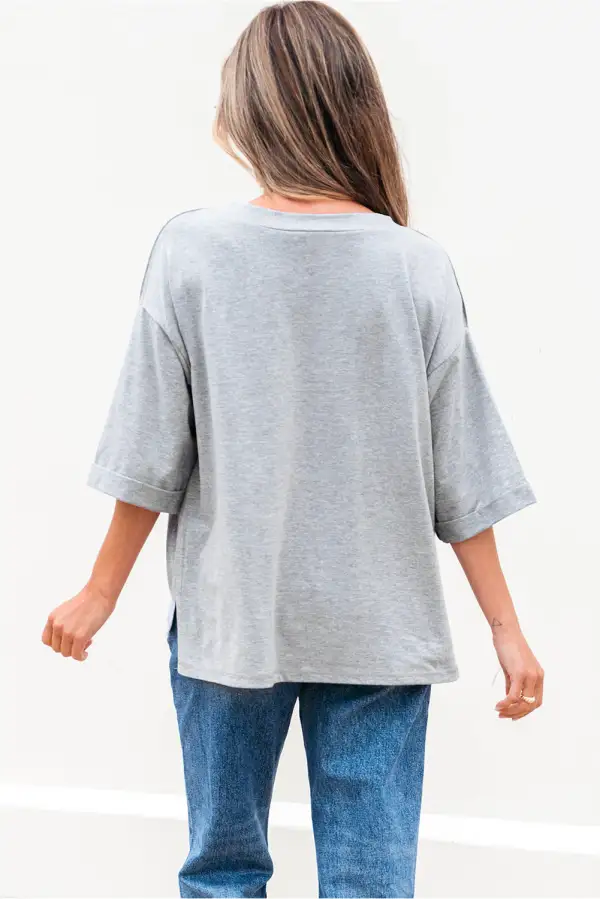 High Raglan Half Sleeve Tee