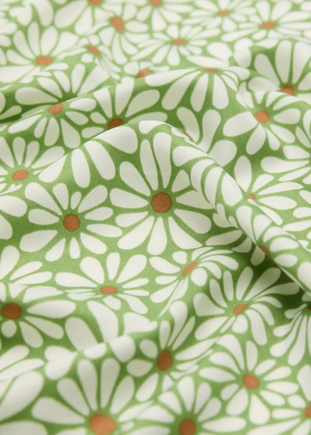 Casual Style Green Flower Scarf