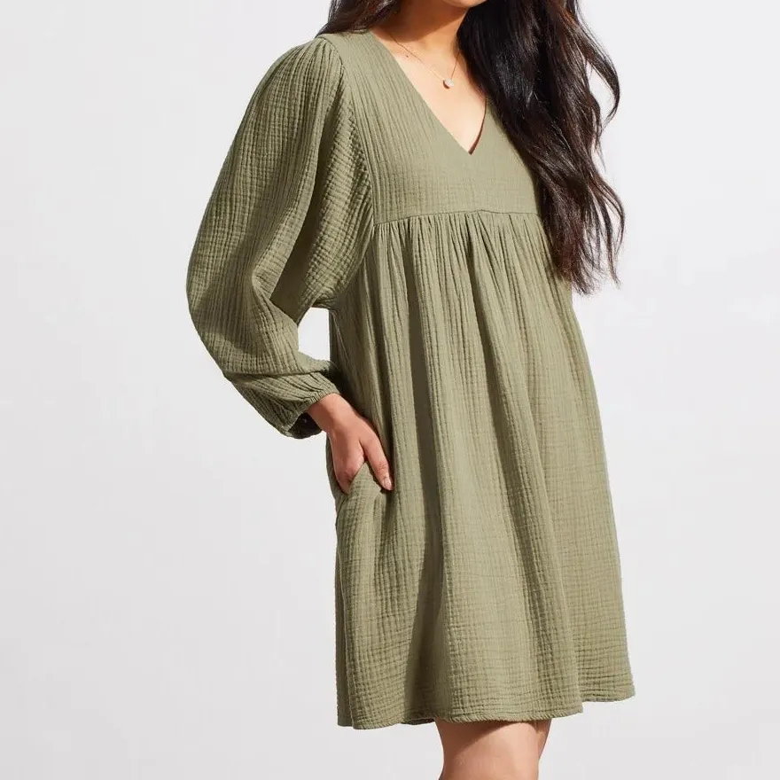 Women's Puff Sleeve Casual Dress