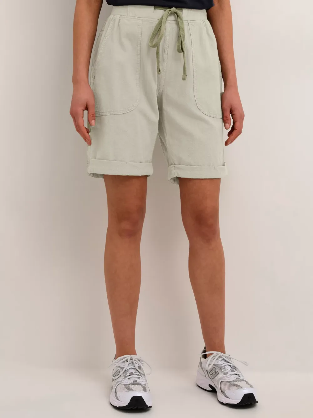 Naya Elastic Waist Cotton Shorts