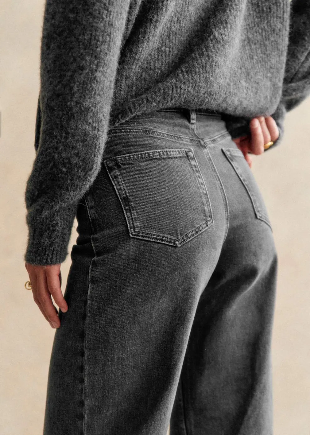 High Waist Straight Jeans