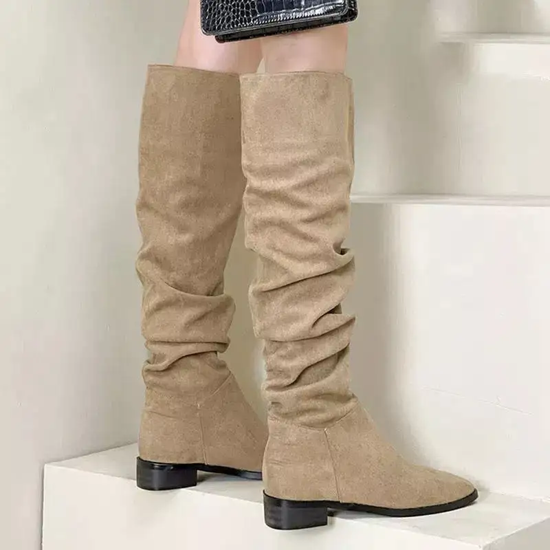 Slouchy Knee High Boots