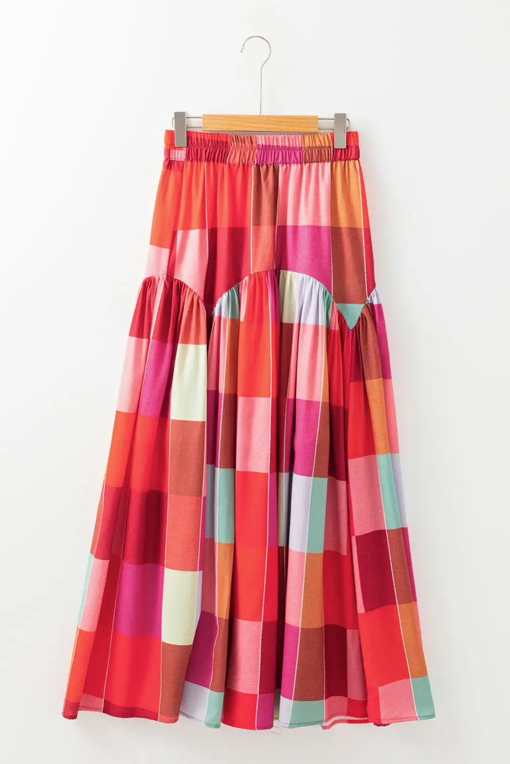 Maxi Print High Waist Skirt