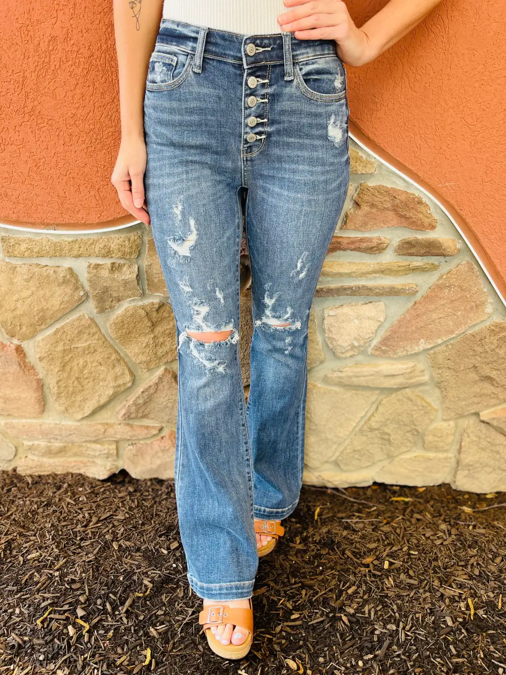 RESTOCK! Always Plus/Reg Let's Go Girls Flare Jeans