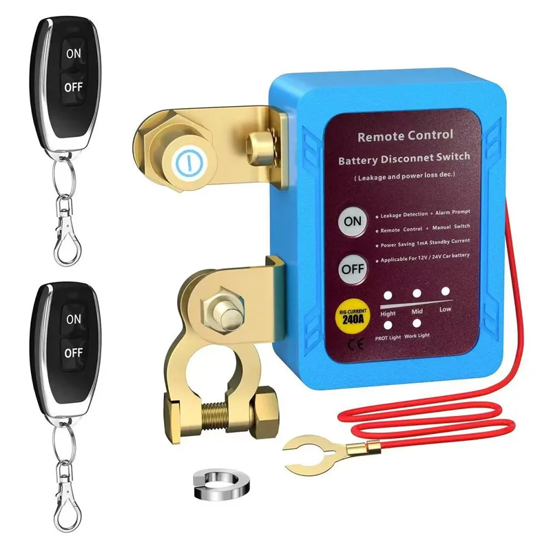 🚗 Remote Car Battery Disconnect Switch for Stored Vehicles