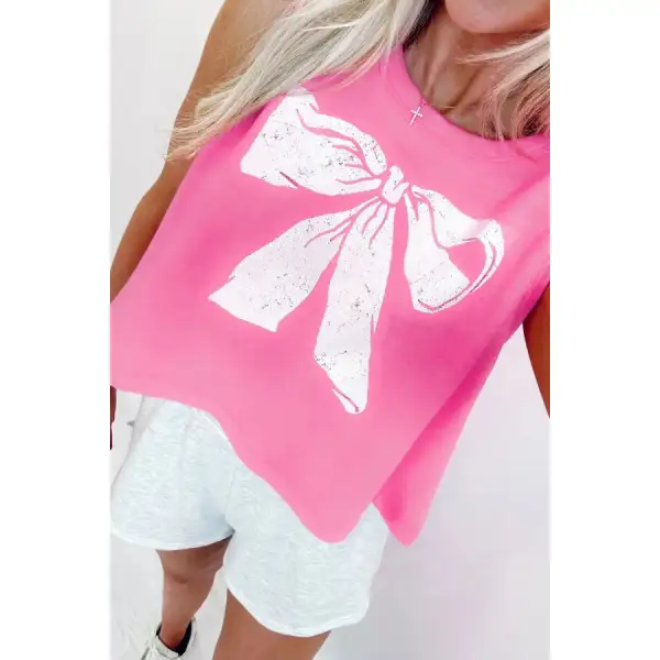 Bow Boxy Fit Tank Top