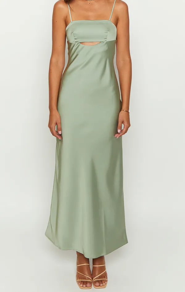 Satin Maxi Dress