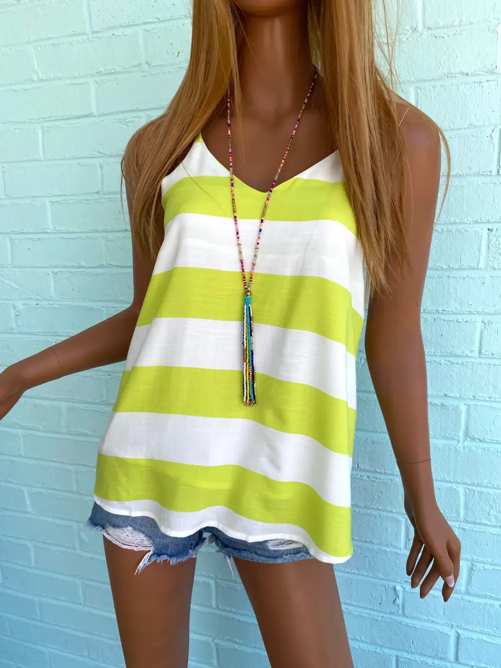 Striped Sleeveless Tank Top