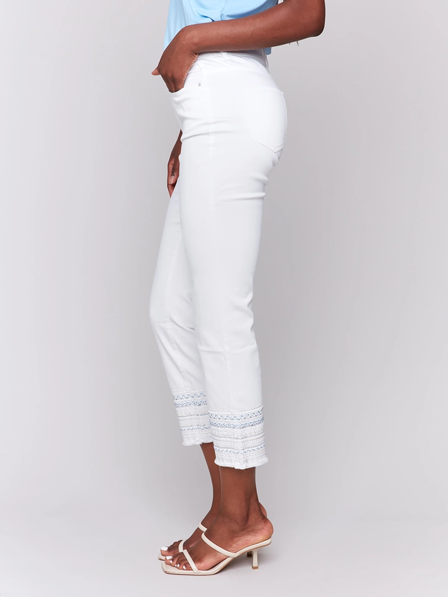 Straight-Leg Cotton Breathable Slim-Fit Jeans