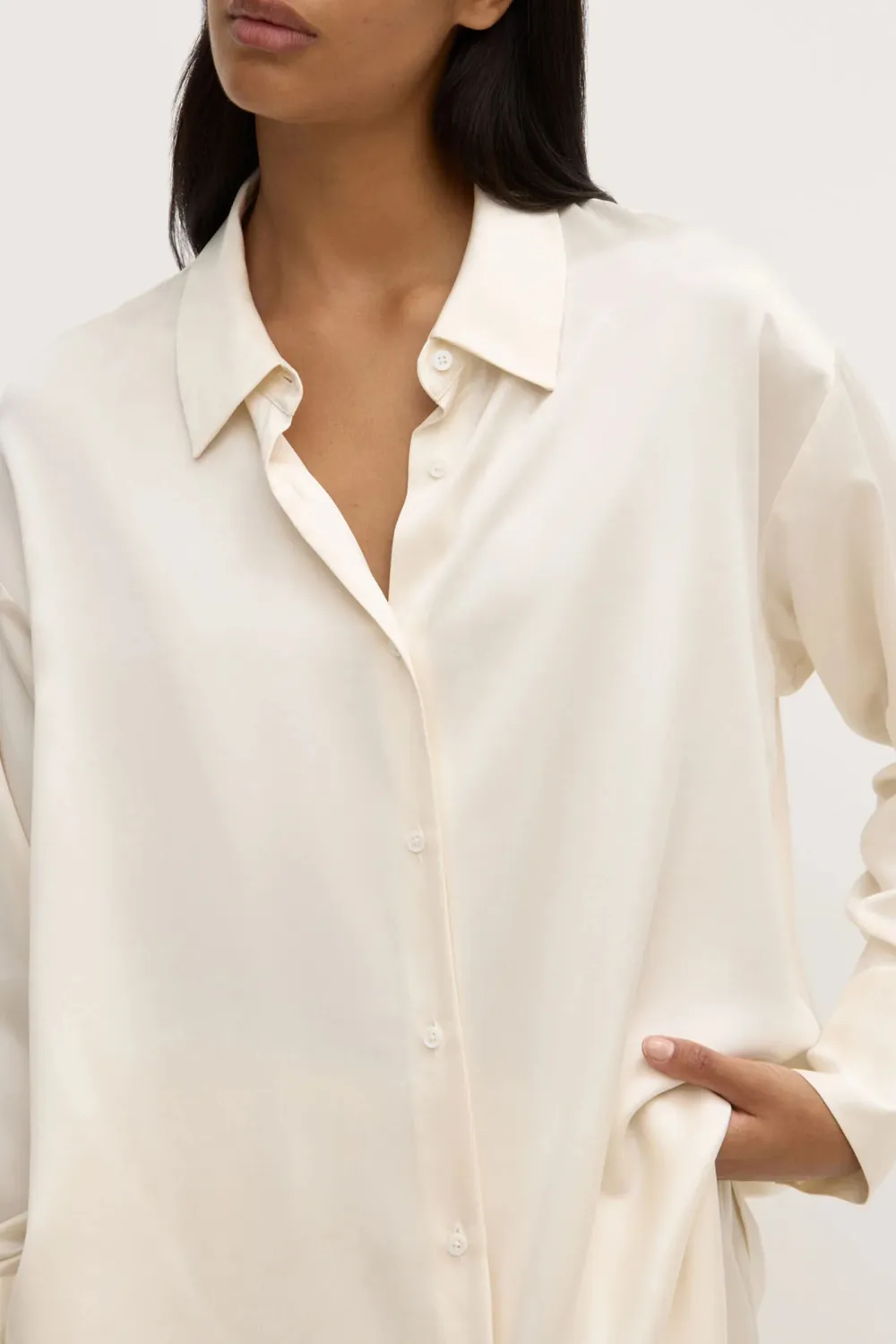 Oversized Silk Shirt