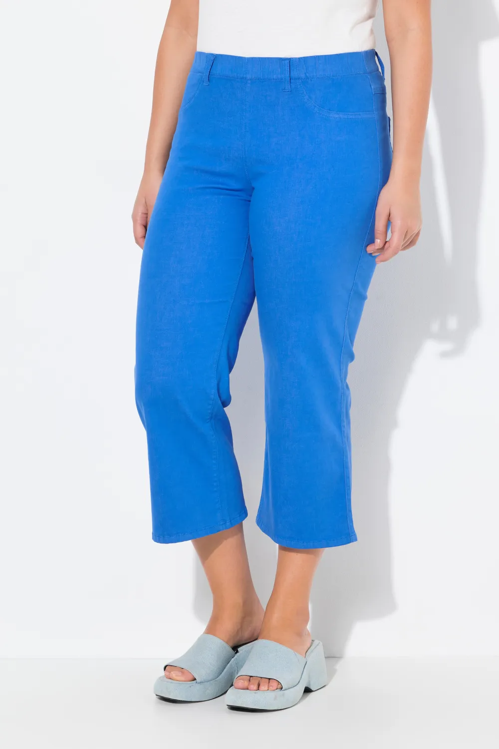 Solid Color Bell Bottom Jeans