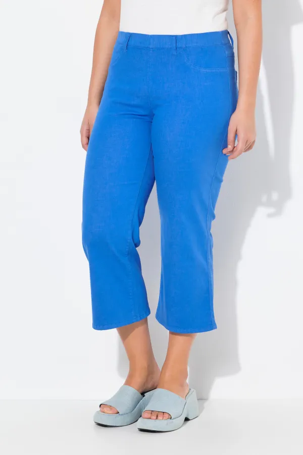 Solid Color Bell Bottom Jeans