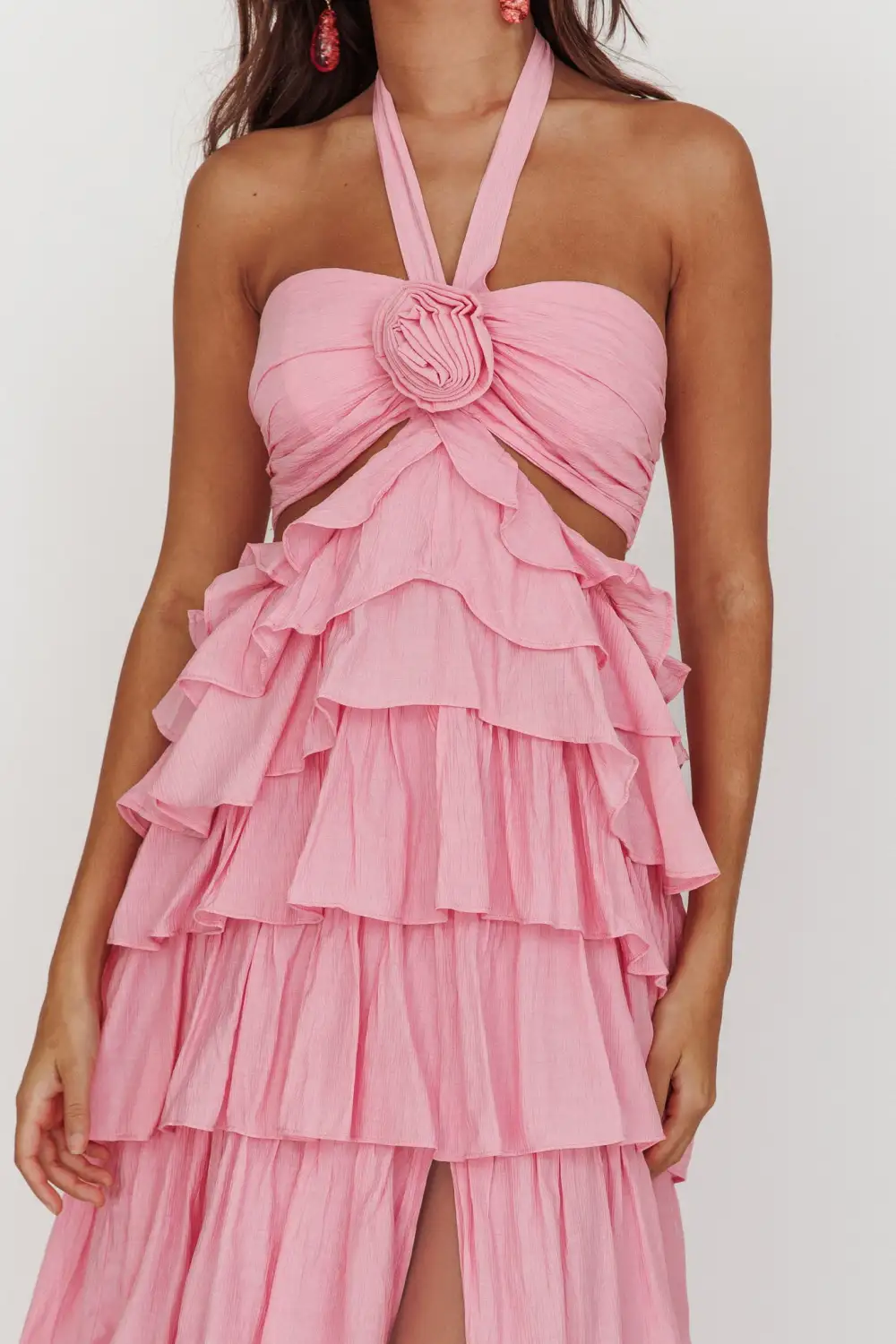 Elegant Halter Maxi Dress