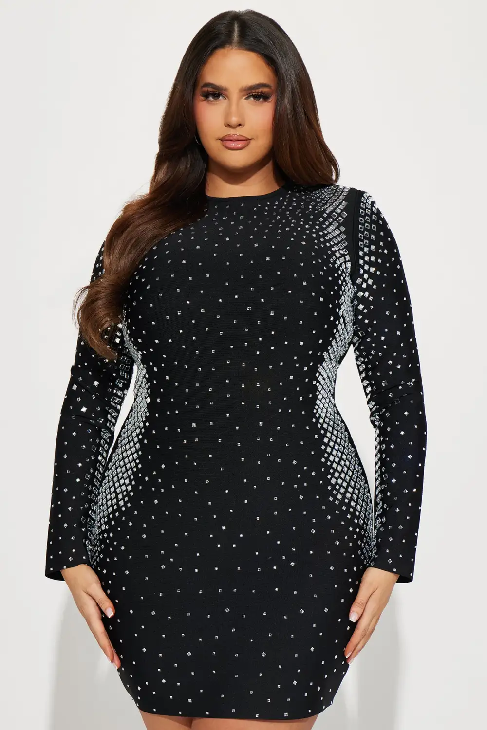 Selena Bandage Mini Dress - Black