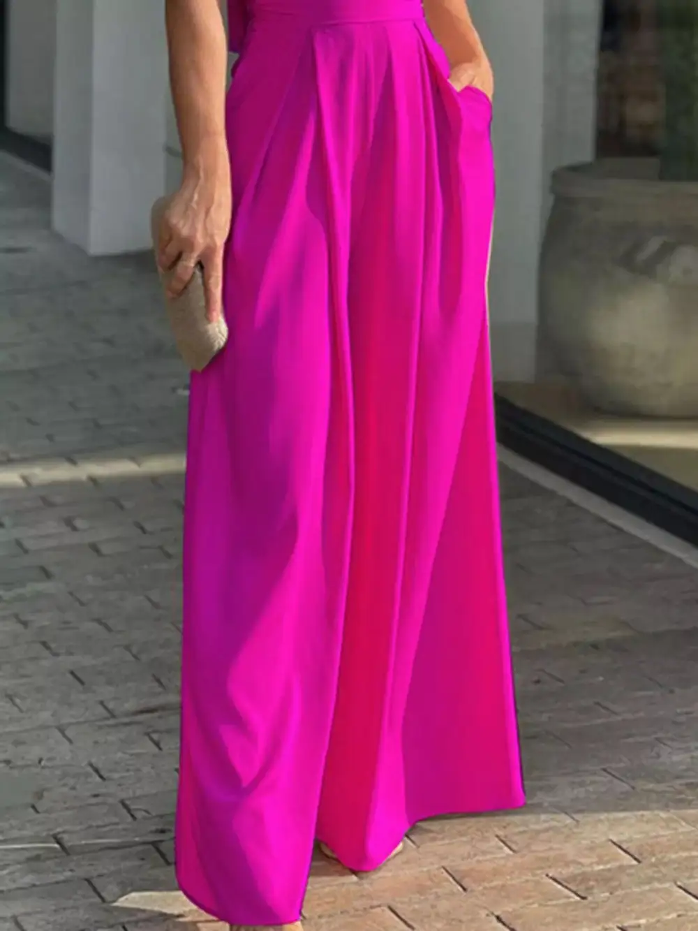 Wide Leg Puff Jumpsuit