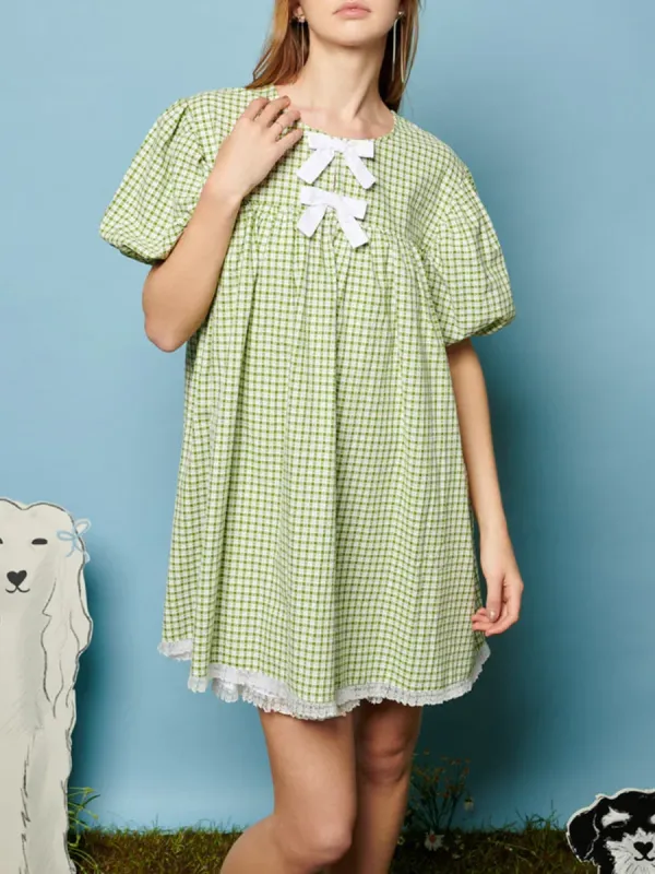 Gingham Mini Dress