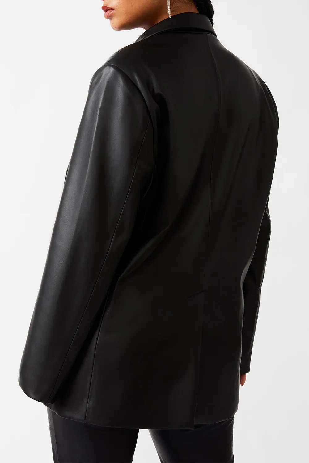 LONG SLEEVE BLAZER COGNAC