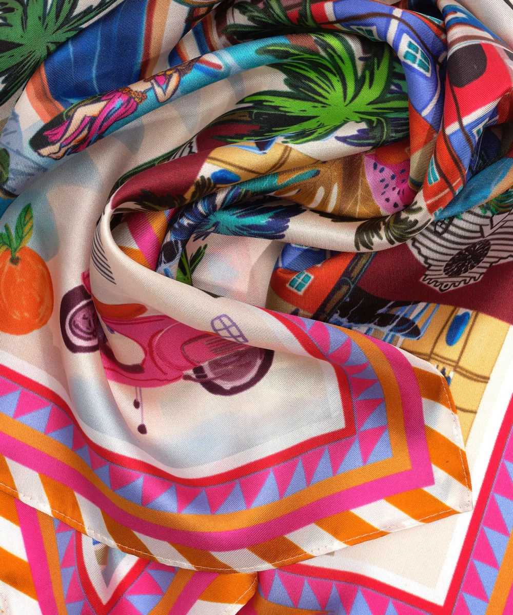 Versatile Styling Casual Style Silk Bandana