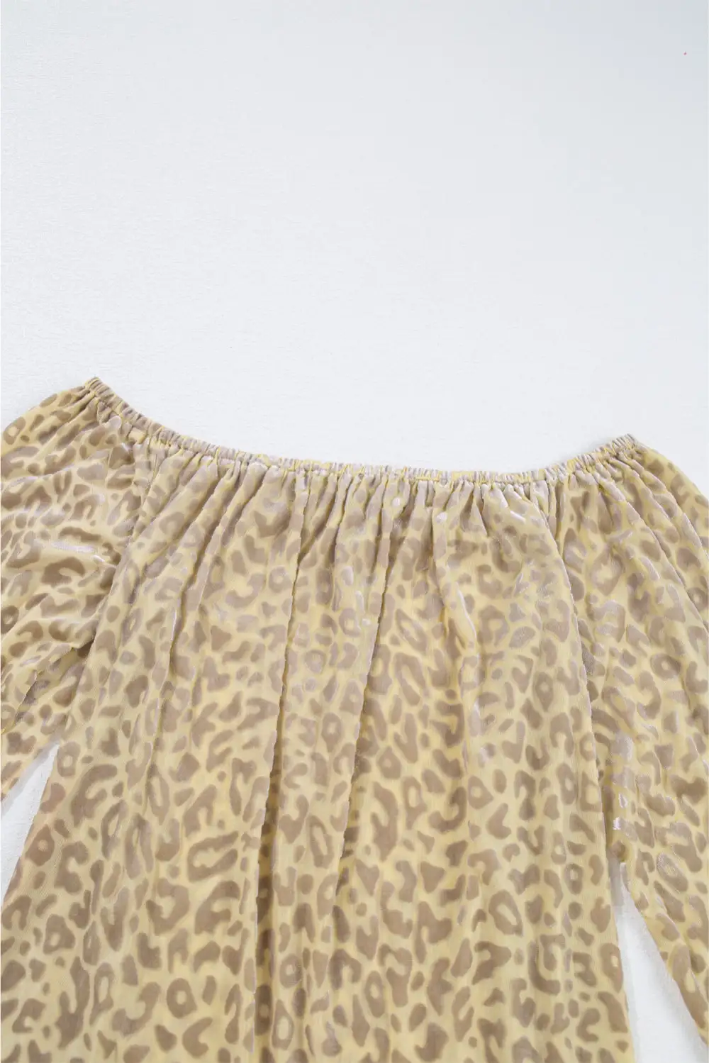 Leopard Print Long Sleeve Western Inspired Blouse
