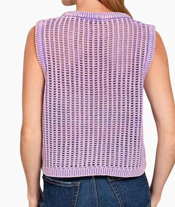 Fishnet Vest Sweater