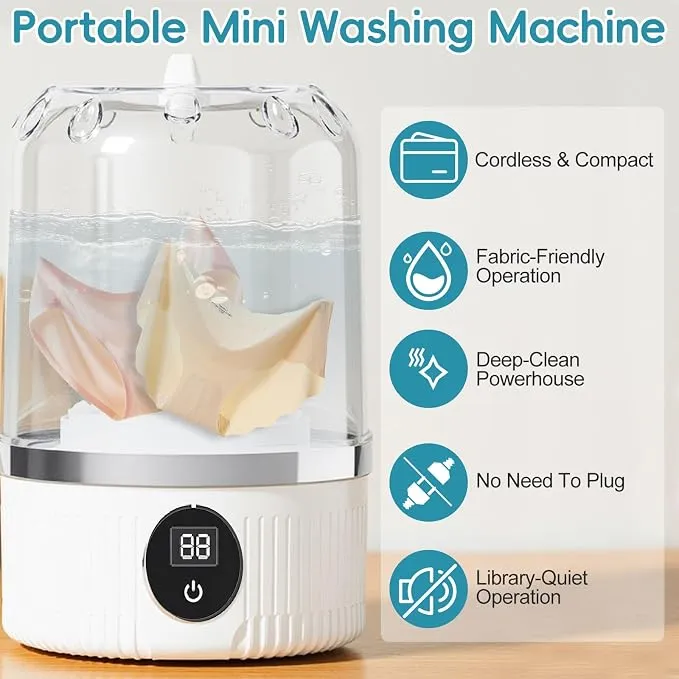 Wireless Mini Washing Machine