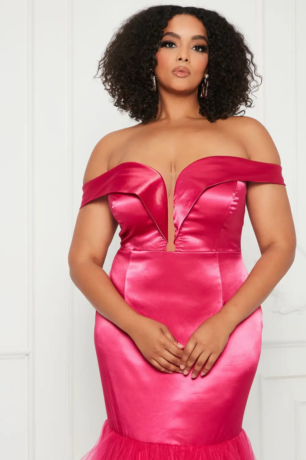 Kay Mermaid Maxi Dress - Fuchsia