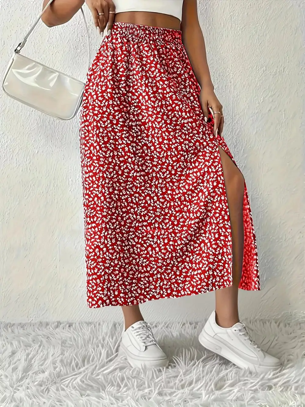 Slit Printed Ease So Skirt