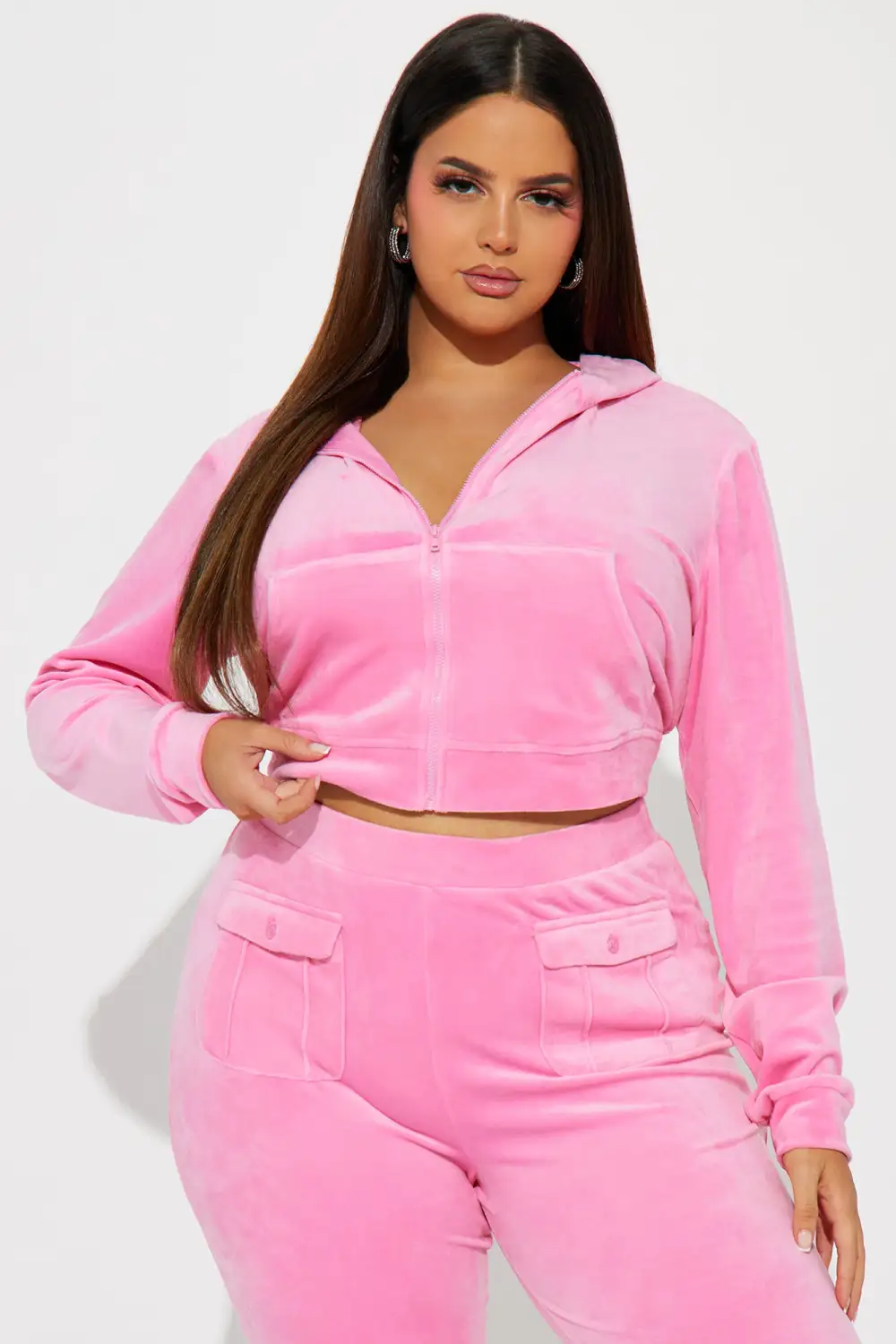 My Favorite Velour Pant Set - Pink