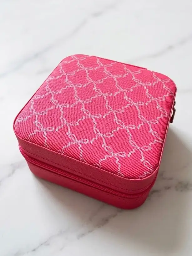 Patterned Jewelry Travel Organizer