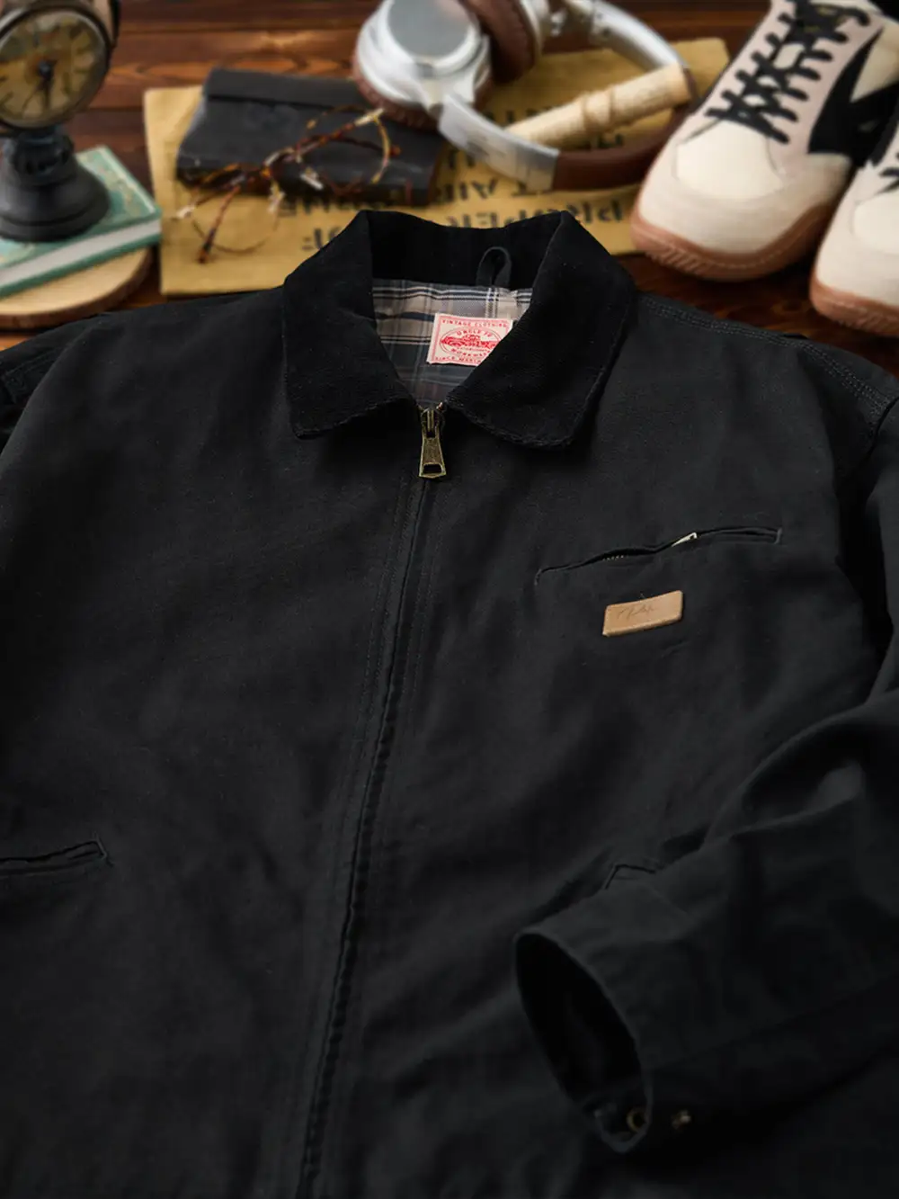 Men'S Canvas Pocketed Casual Jacket