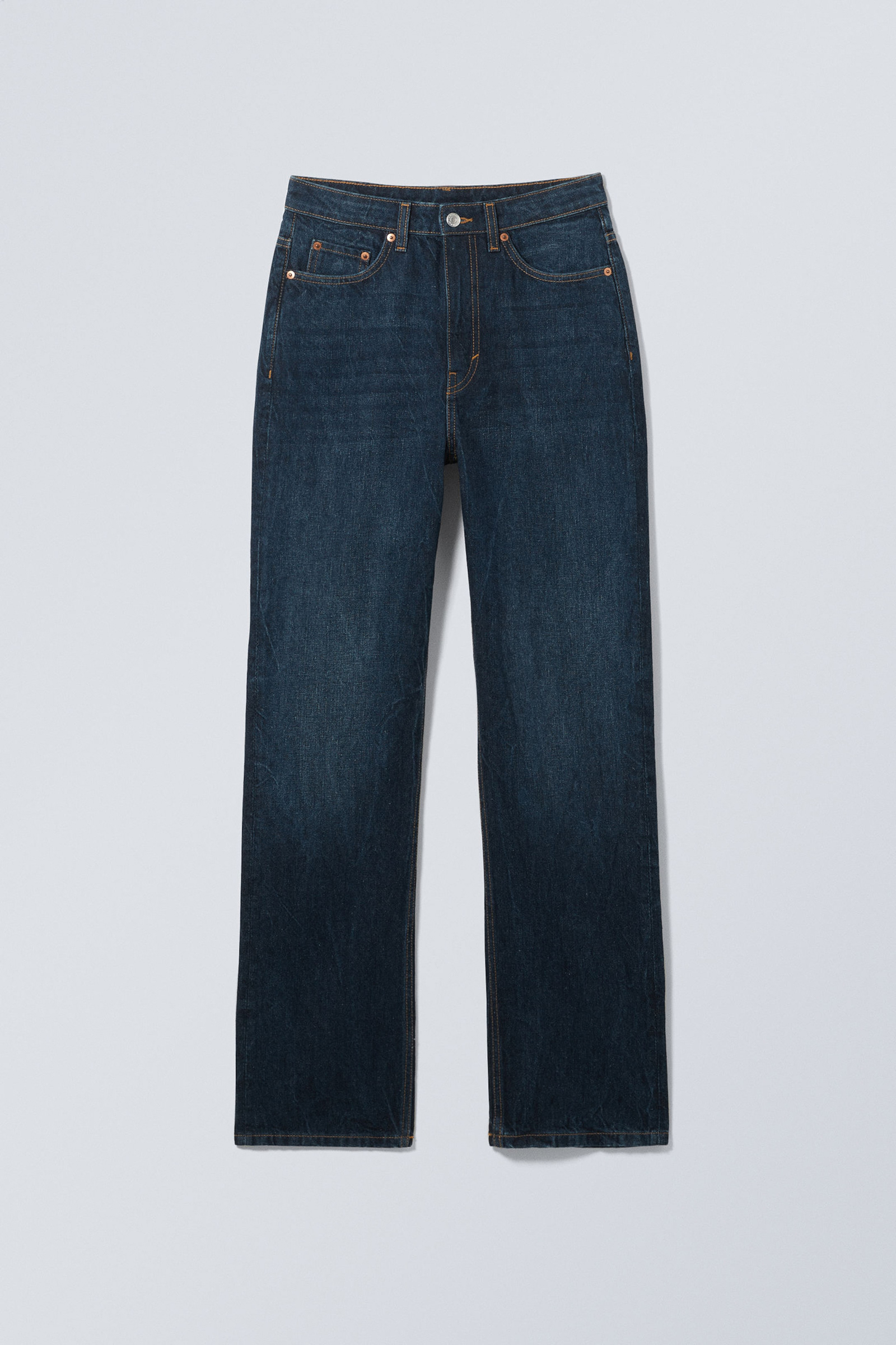 High Rise Jeans With Pockets