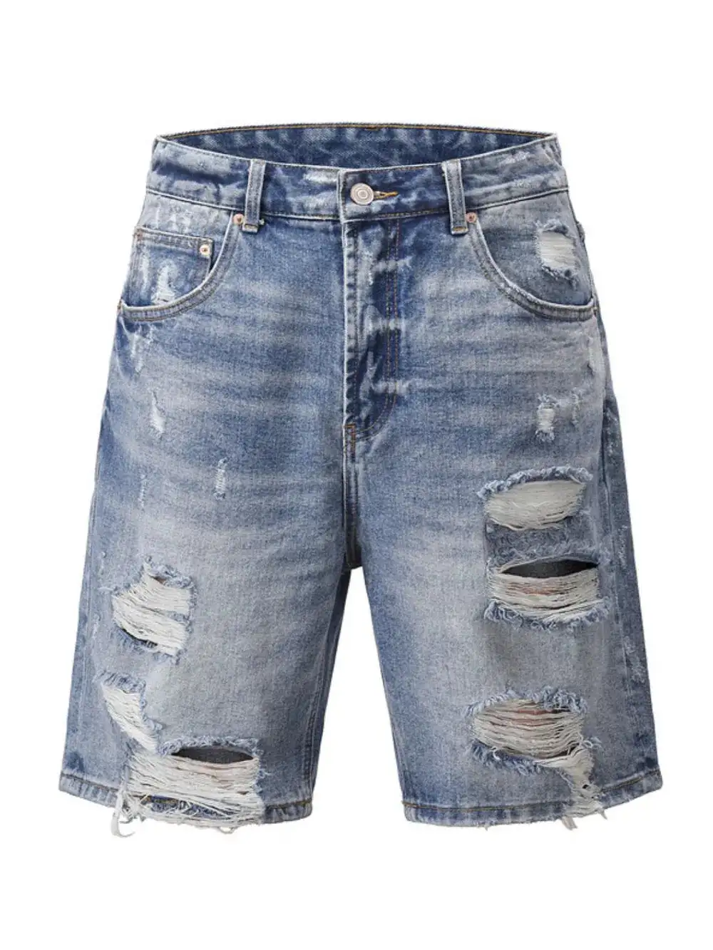 Cotton Blend Casual Shorts