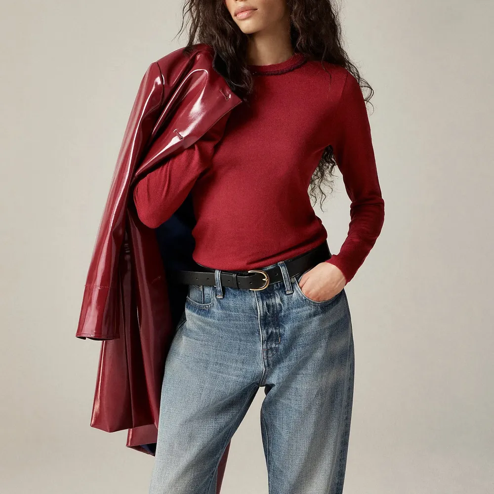 crewneck sweater in merino wool