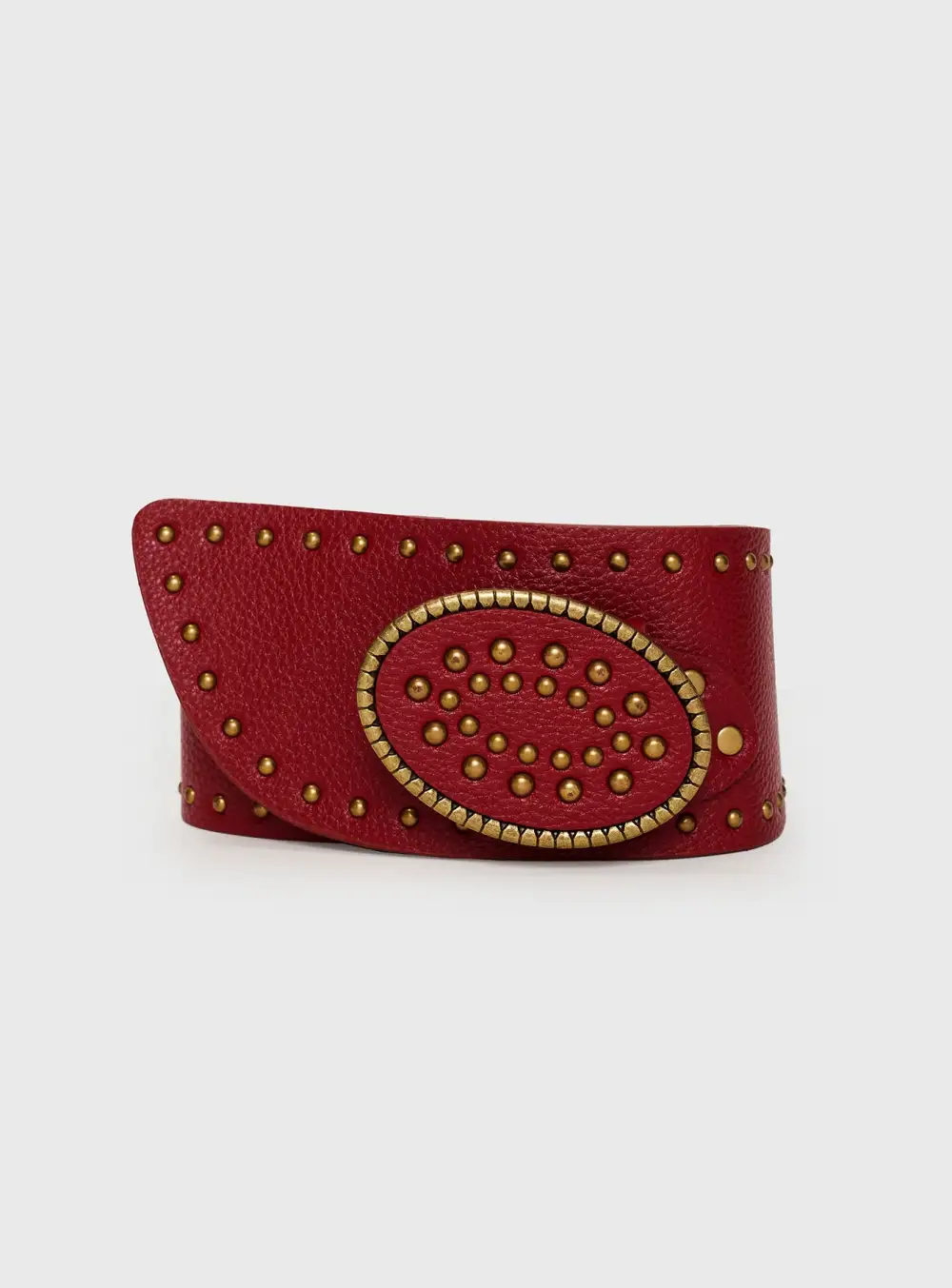 Relaxed Studded Faux Leather Belt