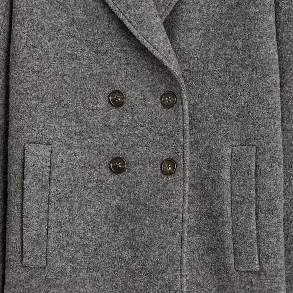 Double-Breasted Topcoat Wool Coats
