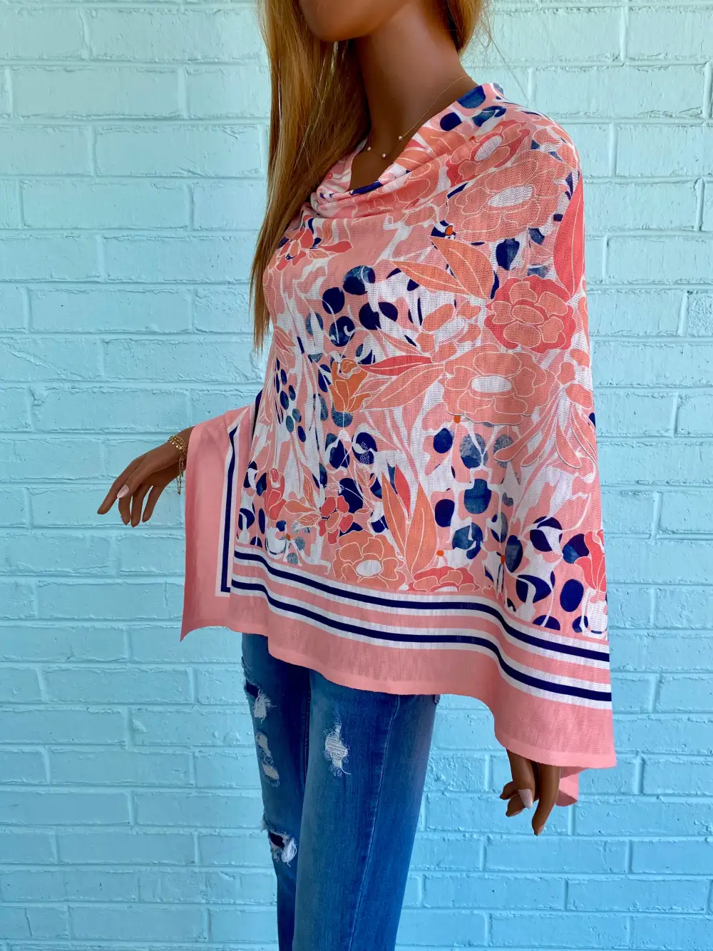 Easy Drape Poncho Top