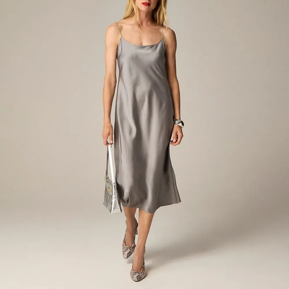 slip dress in luster charmeuse