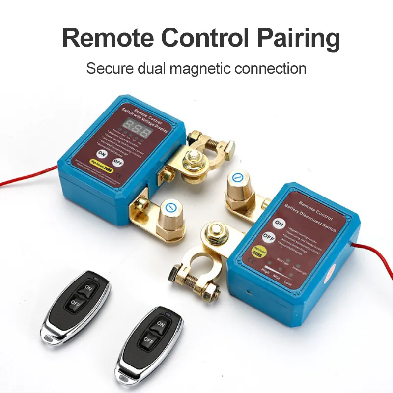🚗 Remote Car Battery Disconnect Switch for Stored Vehicles