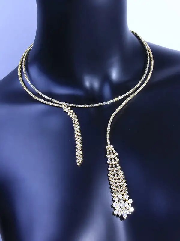 Statement Urban Rhinestone Necklace
