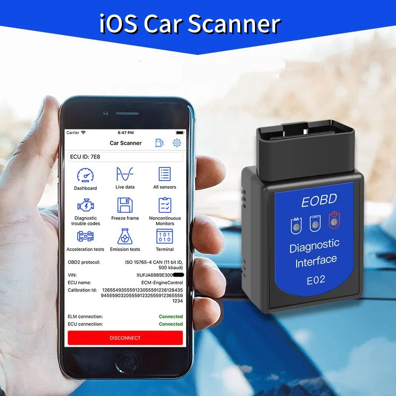 Smart Car Diagnostic Scanner (ELM 327 OBD2 Vehicle Fault Code Reader)