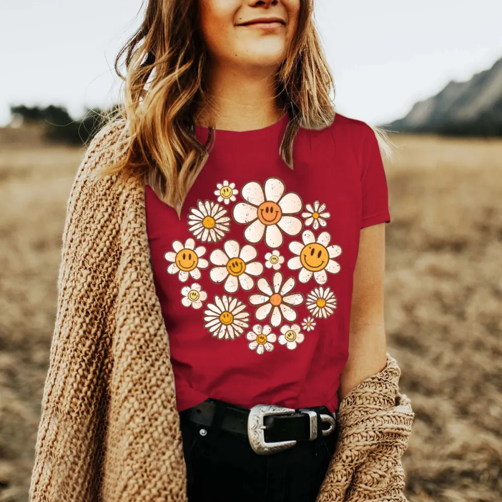 Retro Flowers Daisy Shirt