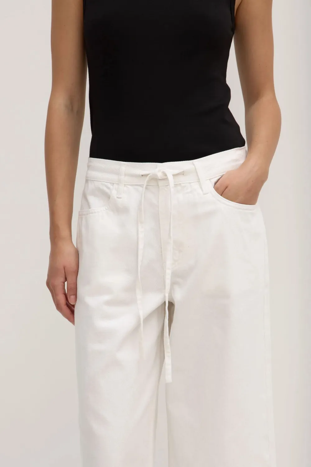 Loose Cotton Elastic Band Pants