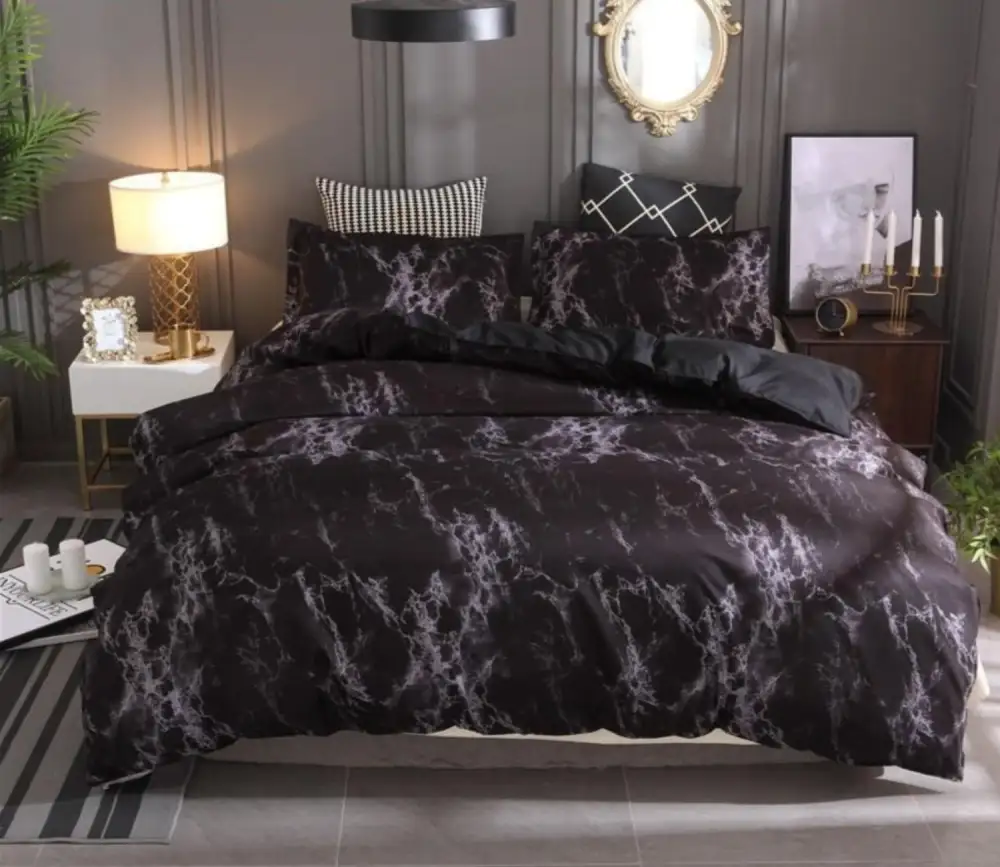 (Store Closing Sale) Marble Duvet Bedding Set