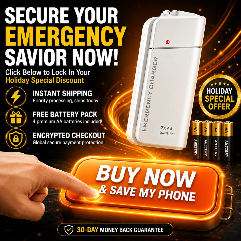 Portable emergency mobile phone charger